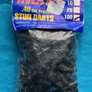 100 Pack - Blow Gun - Darts, Stun .40 Cal - 100 Pack Black