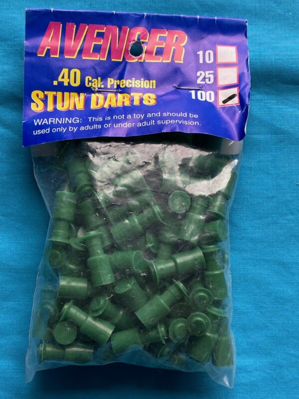 100 Pack - Blow Gun - Darts, Stun .40 Cal - 100 Pack Green