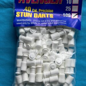 100 Pack - Blow Gun - Darts, Stun .40 Cal - 100 Pack White
