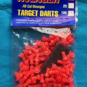 100 Pack - Blow Gun Target Darts - .40 Cal - 100 Pack Red