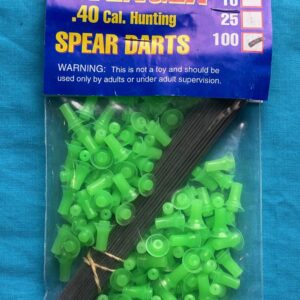 .40c Pro-Length Spearhead Blowgun Darts - 100 Pack Green