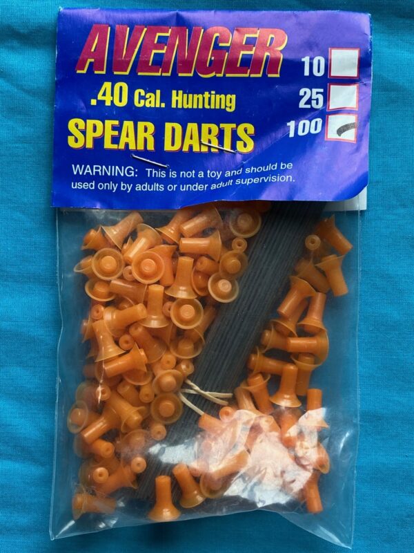 .40c Pro-Length Spearhead Blowgun Darts - 100 Pack Orange
