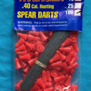 .40c Pro-Length Spearhead Blowgun Darts - 100 Pack Red