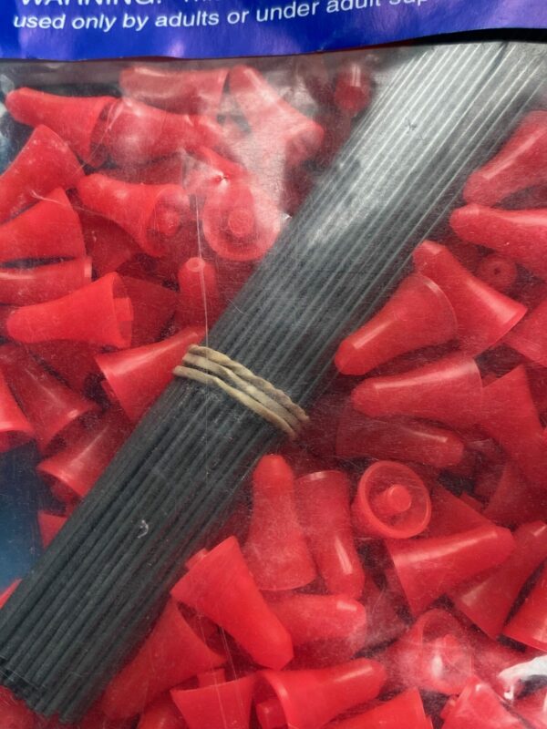 .40c Pro-Length Spearhead Blowgun Darts - 100 Pack Red - Image 2