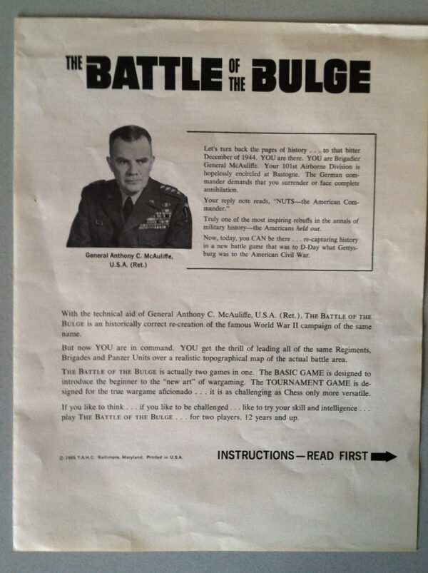 The Battle of the Bulge Board Game (1965) - Image 11