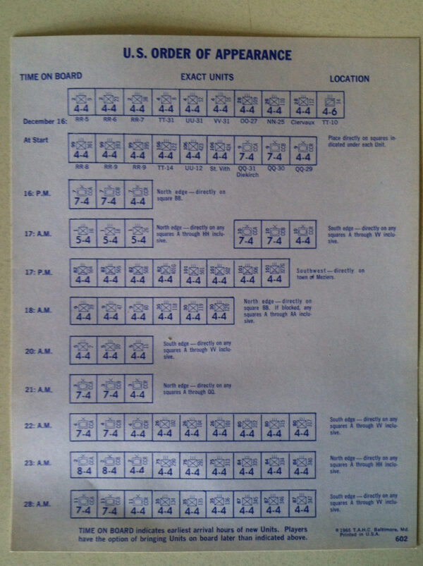 The Battle of the Bulge Board Game (1965) - Image 13