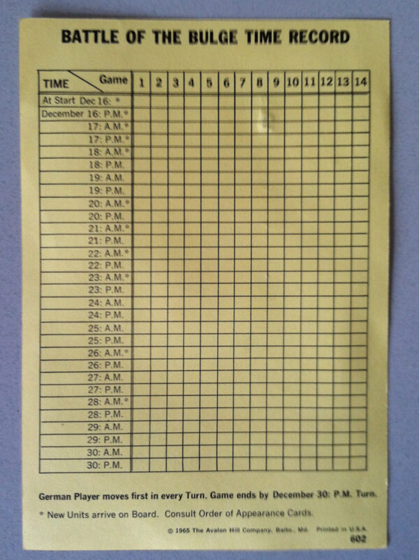 The Battle of the Bulge Board Game (1965) - Image 14