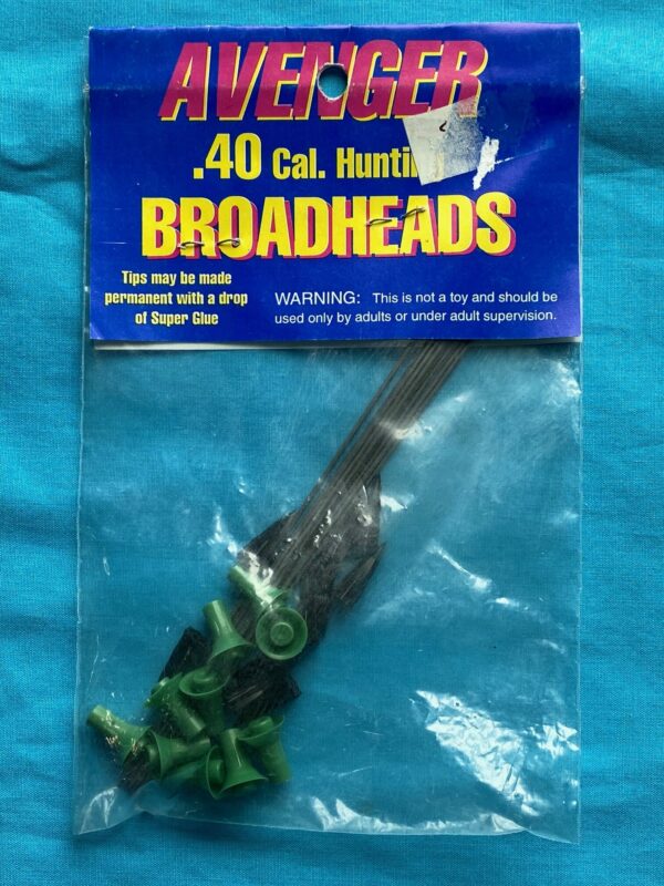 Blow Gun - Darts, Broadhead .40 Cal - 10 Pack Dark Green