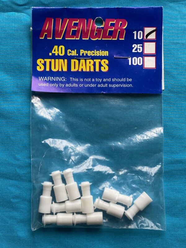 Blow Gun - Darts, Stun .40 Cal - 10 Pack White
