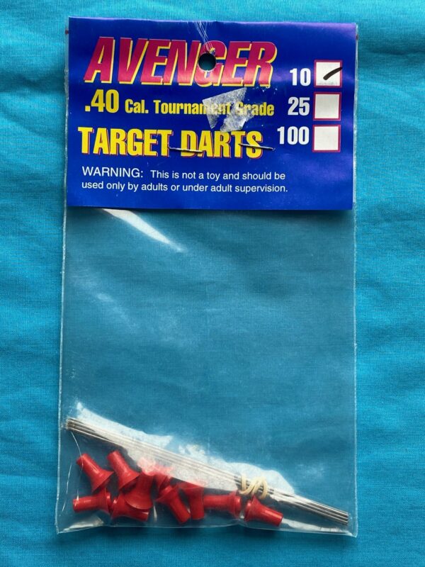Blow Gun - Target Darts, .40 Cal - 10 Pack Red