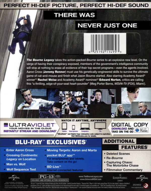 The Bourne Legacy - Blu-Ray (Like New) - Image 3