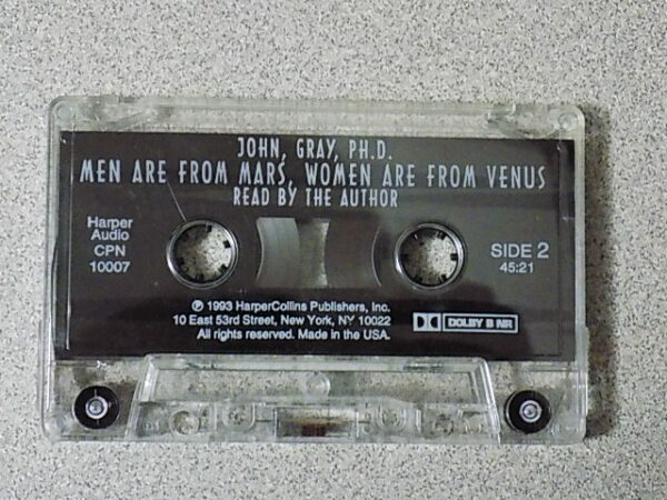 Men Are From Mars Women Are From Venus by John Gray Book on Cassette Tape (With MP3) - Image 4