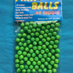 100 pack – .40 cal Paintballs for Blowguns or Slingshots – Green