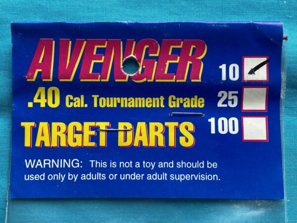 Blow Gun - Target Darts, .40 Cal - 10 Pack Yellow - Image 2