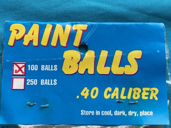 100 pack – .40 cal Paintballs for Blowguns or Slingshots – Green/Purple - Image 2