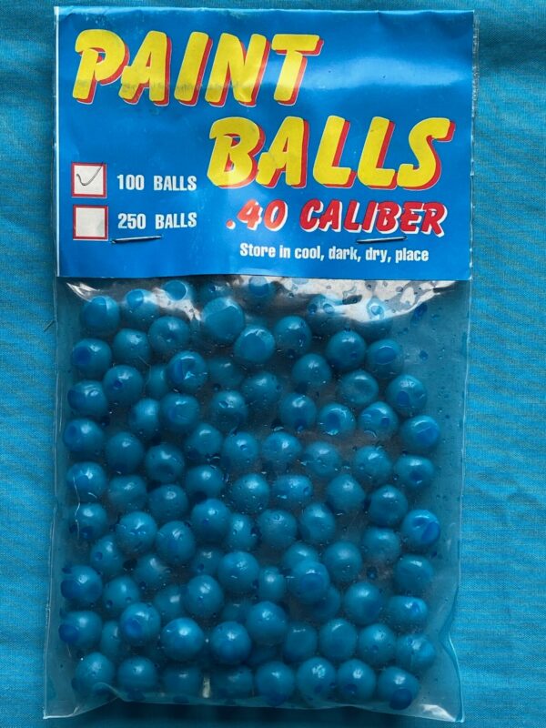 100 pack – .40 cal Paintballs for Blowguns or Slingshots – Blue