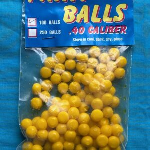 100 pack – .40 cal Paintballs for Blowguns or Slingshots – Yellow