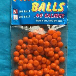 100 pack – .40 cal Paintballs for Blowguns or Slingshots – Orange