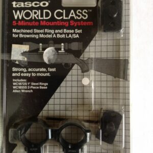 Tasco World Class Steel Ring & Base Set - Browing Model A Bolt  LA/SA - WC1855/72D