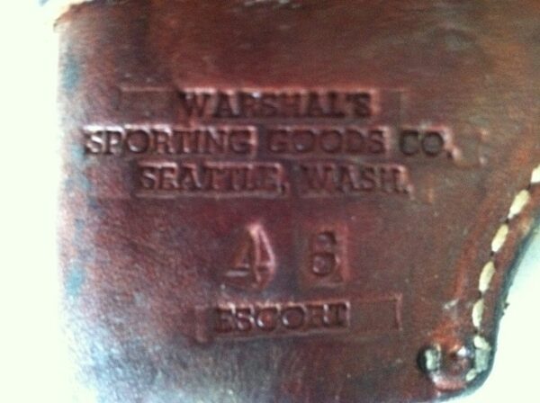 Vintage Warshal's Sporting Goods - Leather Holster, Model 46 Escort - Image 4