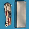 USA Flag Assisted Open Knife - Vintage Looking - Image 9