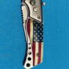 USA Flag Assisted Open Knife - Vintage Looking - Image 8