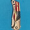 USA Flag Assisted Open Knife - Vintage Looking - Image 7