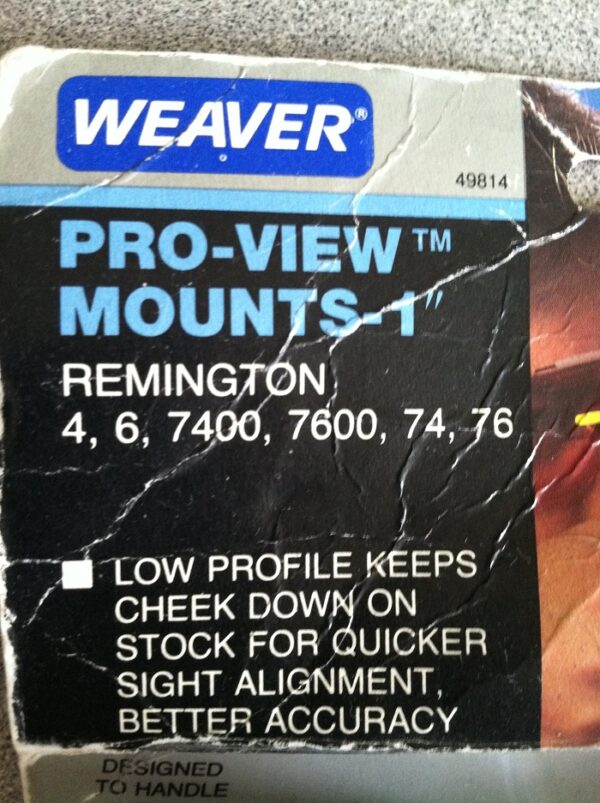 Weaver Pro-View Mounts Scope Rings #49814 - Image 3