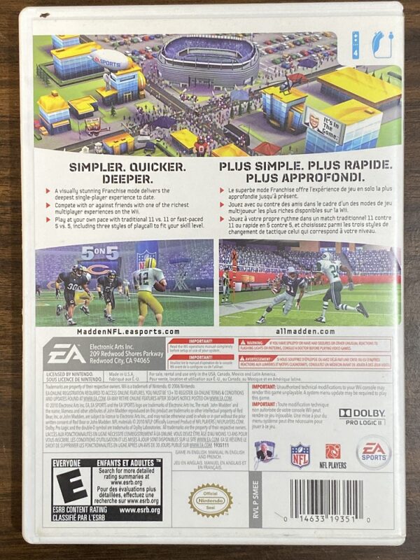 Madden NFL 11 - Nintendo Wii, EA Sports - Image 3
