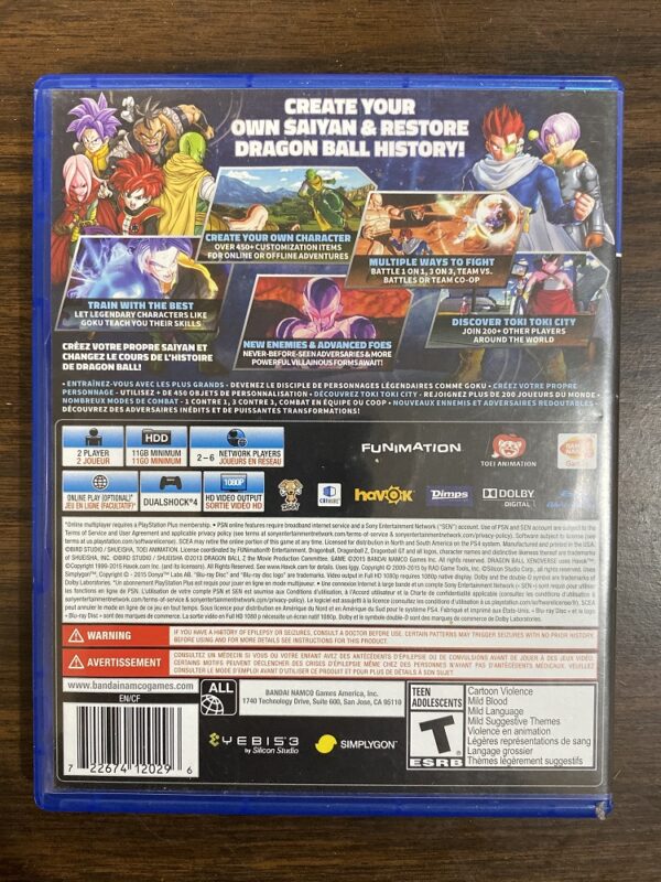 Dragon Ball XenoVerse Sony PS4, 2015 - Image 3