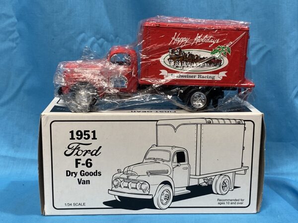 RARE - 1st Gear Hallco Custom Bank Proud American Racing 1951 Ford DVG HP 9401 die cast - Image 6