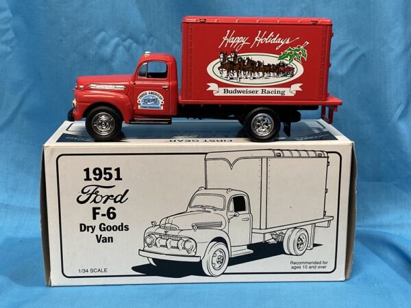 RARE - 1st Gear Hallco Custom Bank Proud American Racing 1951 Ford DVG HP 9401 die cast - Image 5