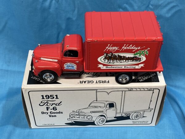 RARE - 1st Gear Hallco Custom Bank Proud American Racing 1951 Ford DVG HP 9401 die cast - Image 4