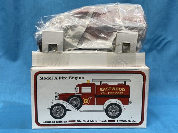 Eastwood Company Model A Ford Fire Engine Stock #116600 1:25 Scale Limited Edition Bank - Image 2