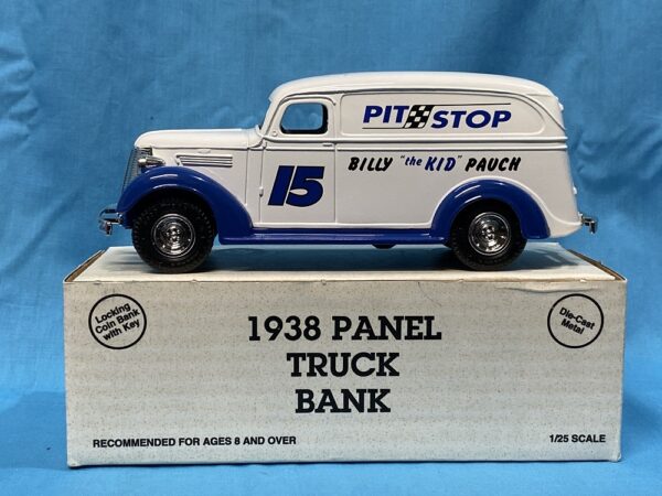 ERTL PIT STOP #15 BILLY THE KID 1938 CHEVY PANEL STOCK #4869 - Image 5