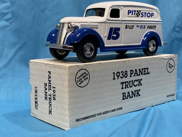 ERTL PIT STOP #15 BILLY THE KID 1938 CHEVY PANEL STOCK #4869