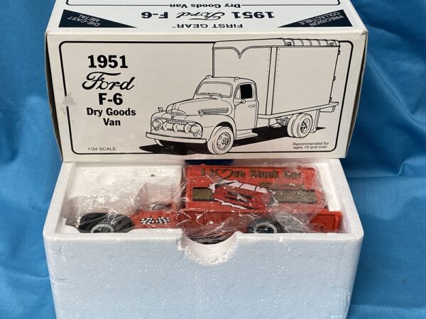 First Gear 1951 Ford F-6 Dry Goods Van “I love Stock Car Racing” 1/34 28-1120 - Image 6