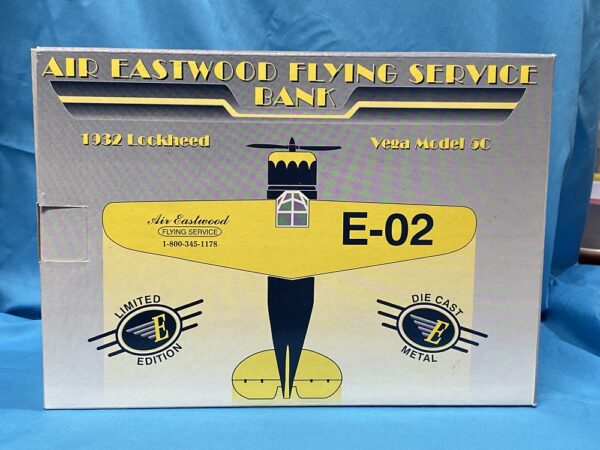 Air Eastwood Flying Bank Vega Model 5C Die Cast 1932 Lockheed