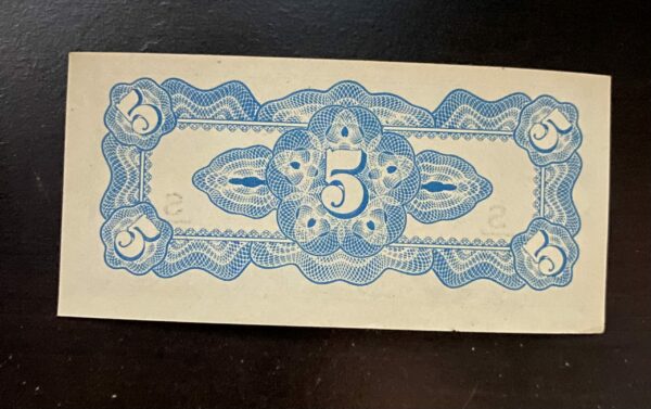 De Japansche Regeering VIJF Cent Japanese Government WWII 5 Cent - Image 4