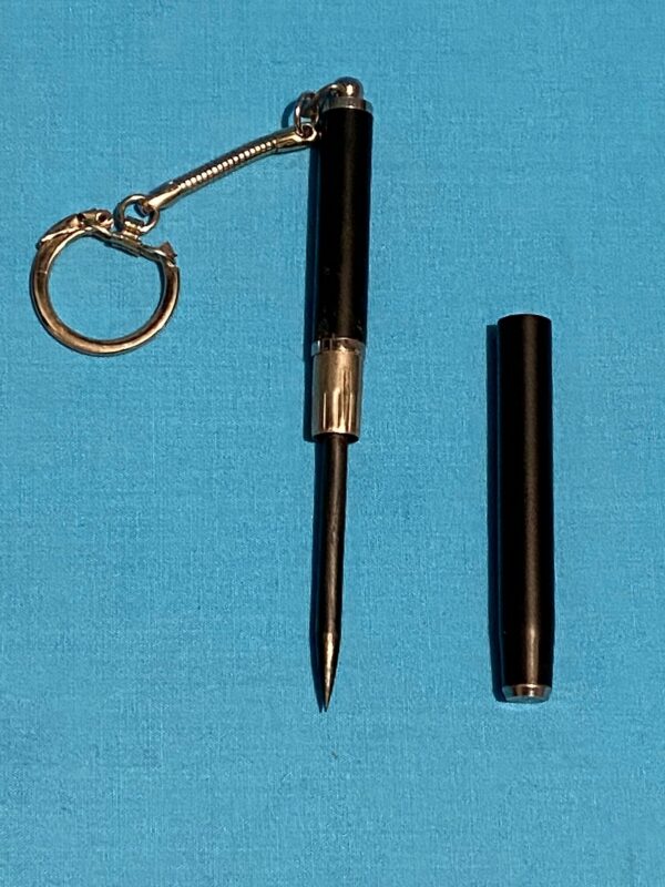 Defense KEYRING | Black Tip Martial Arts Self Defense Security Key Chain