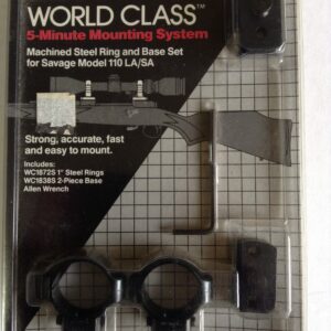 Tasco World Class Steel Ring & Base Set - Savage Model 110 LA/SA - WC1838/72D