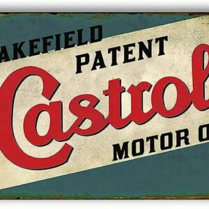 Castrol Motor Oil Vintage Looking Metal Sign