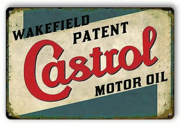 Castrol Motor Oil Vintage Looking Metal Sign