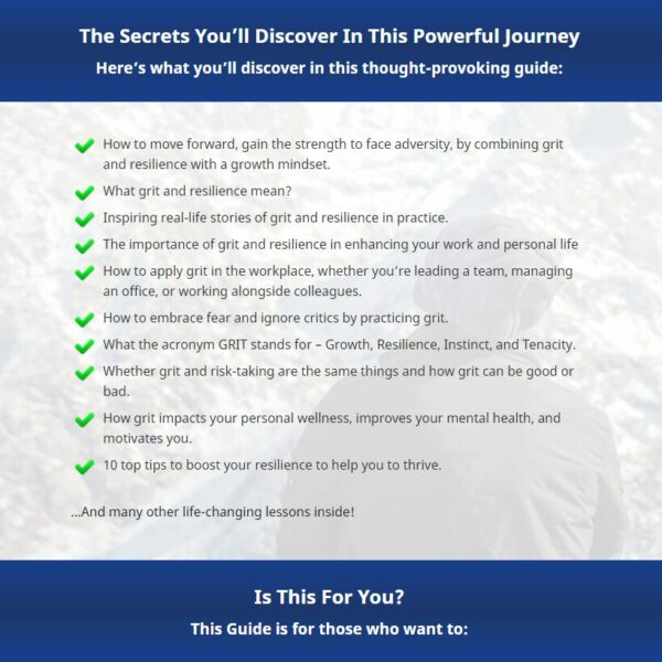 Relentless Drive – How to Cultivate Grit and Thrive in the Face of Adversity - Image 4